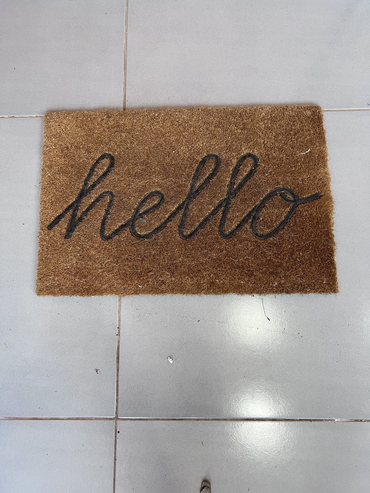 Felpudo “hello”