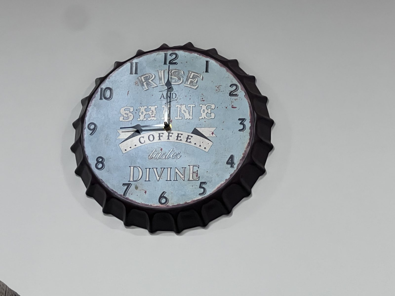 Reloj de pared decorativo de café