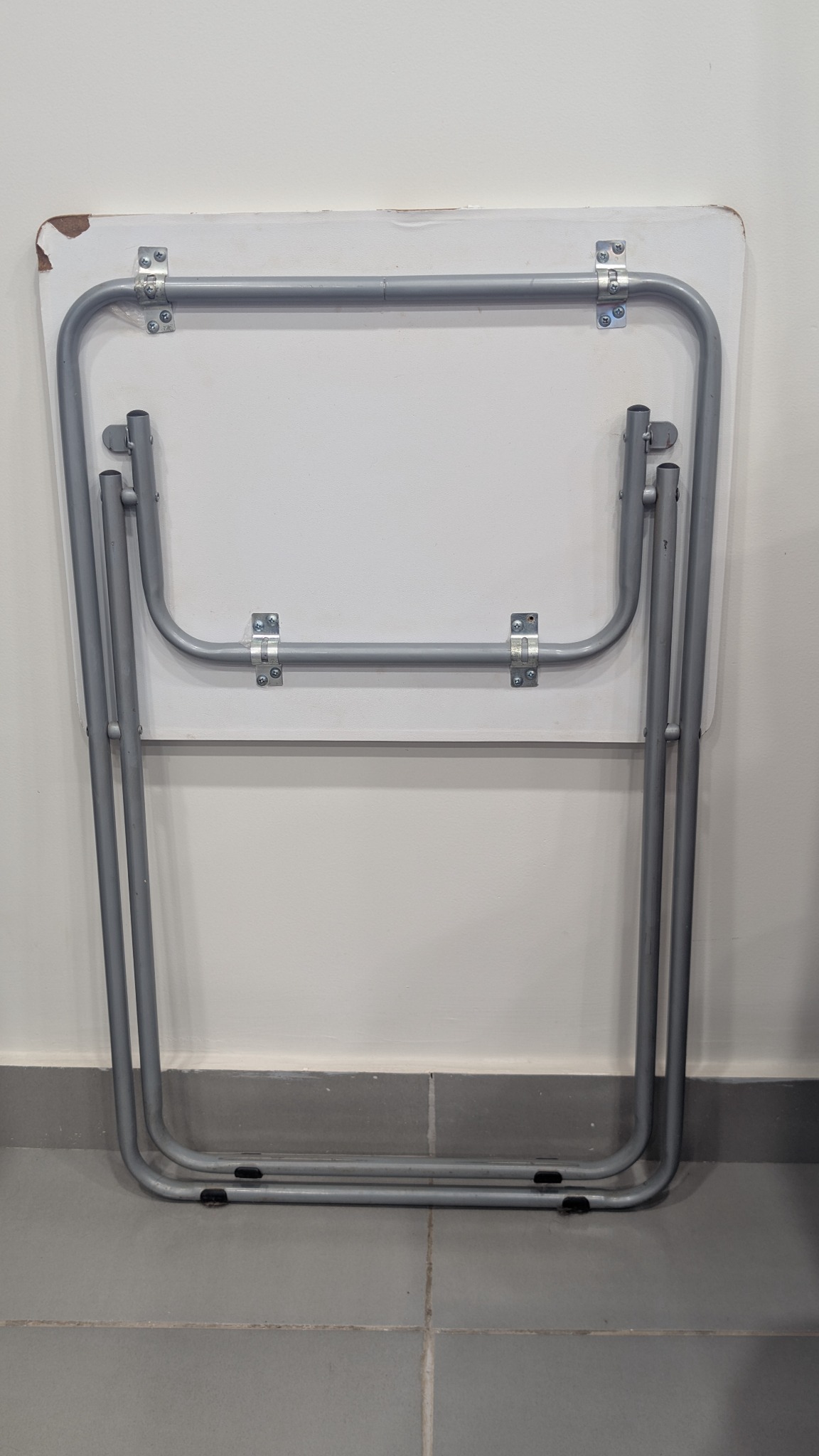 Mesa auxiliar plegable gris claro, miniatura 3