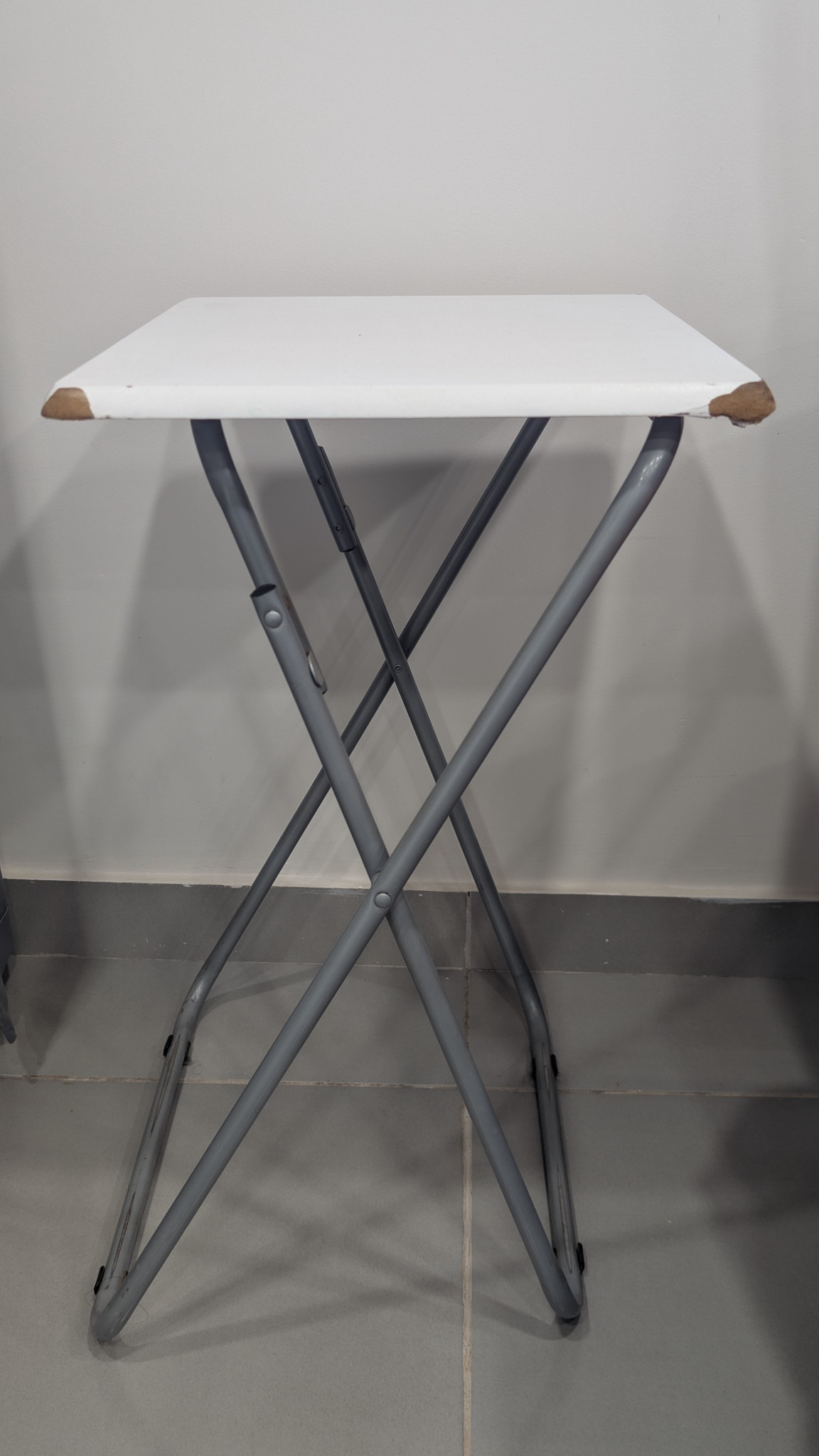 Mesa auxiliar plegable gris claro, miniatura 2